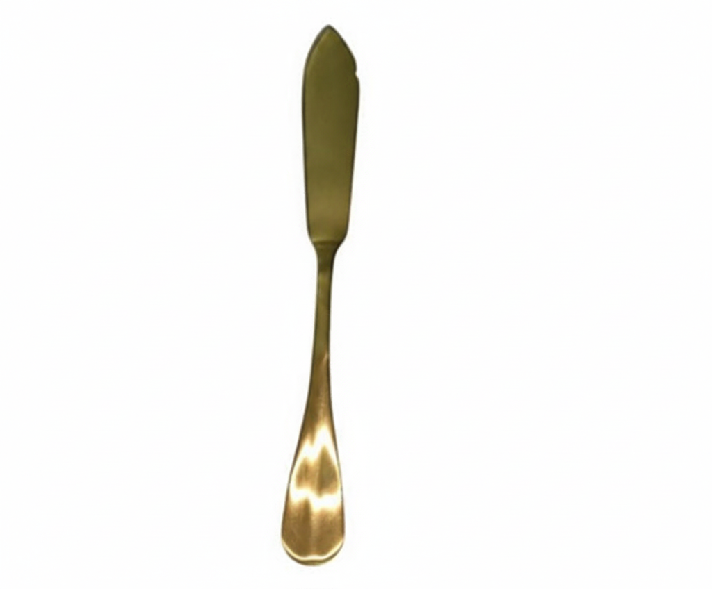 Pala Pescado Baguette Dorado Satinado Acero Inoxidable De 20.5 Cm