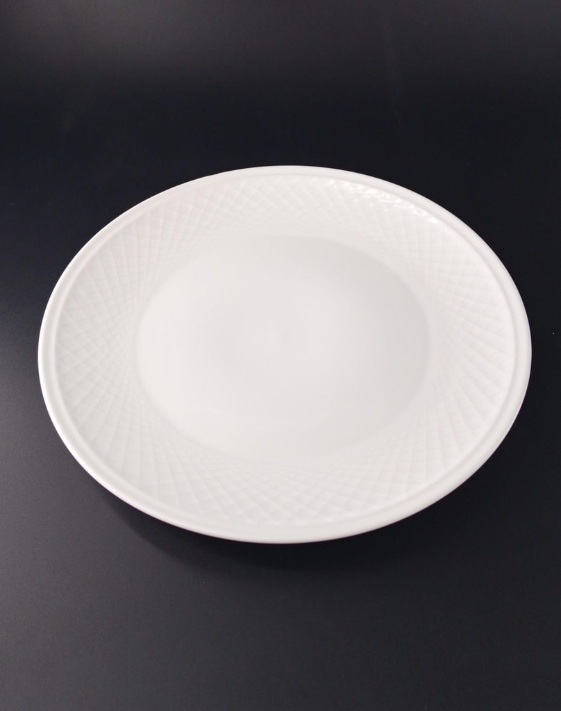 PLATO LLANO 28.3 CM PORCELANA BLANCA