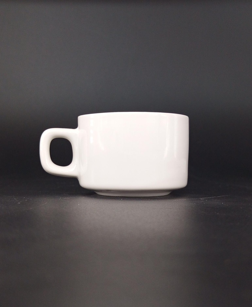 TAZA CAFE TE 150 ML PORCELANA BLANCA