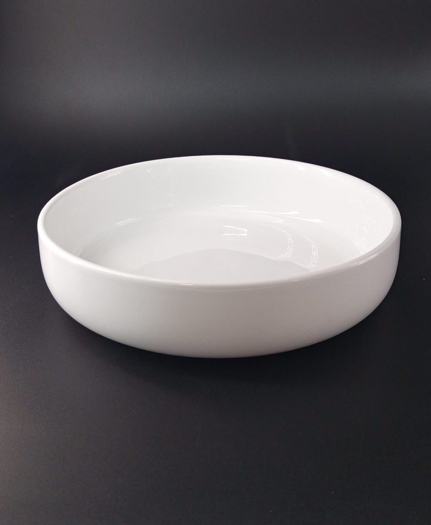 BOWL ENSALADA / PASTA PORCELANA BLANCA DE 26 x 6 CM