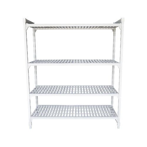 Estantera De Plastico 4 Niveles Con Resina Antibacterial 106 x 45.5 x 180 Cm