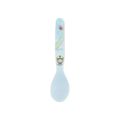 [106-1938] Cuchara Color Blanco / Azul 16 Cm
