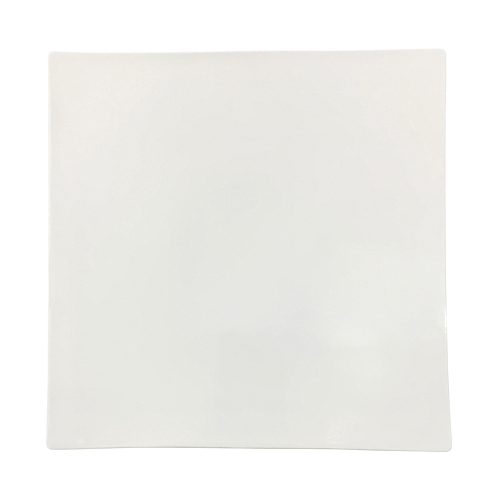 [038-100] Plato Buffet Cuadrado Plano De Porcelana 36 X 36 Cm