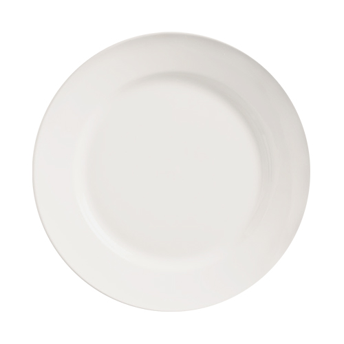 [9-2177] Plato Llano Rolled Edge De Porcelana 27.5 Cm